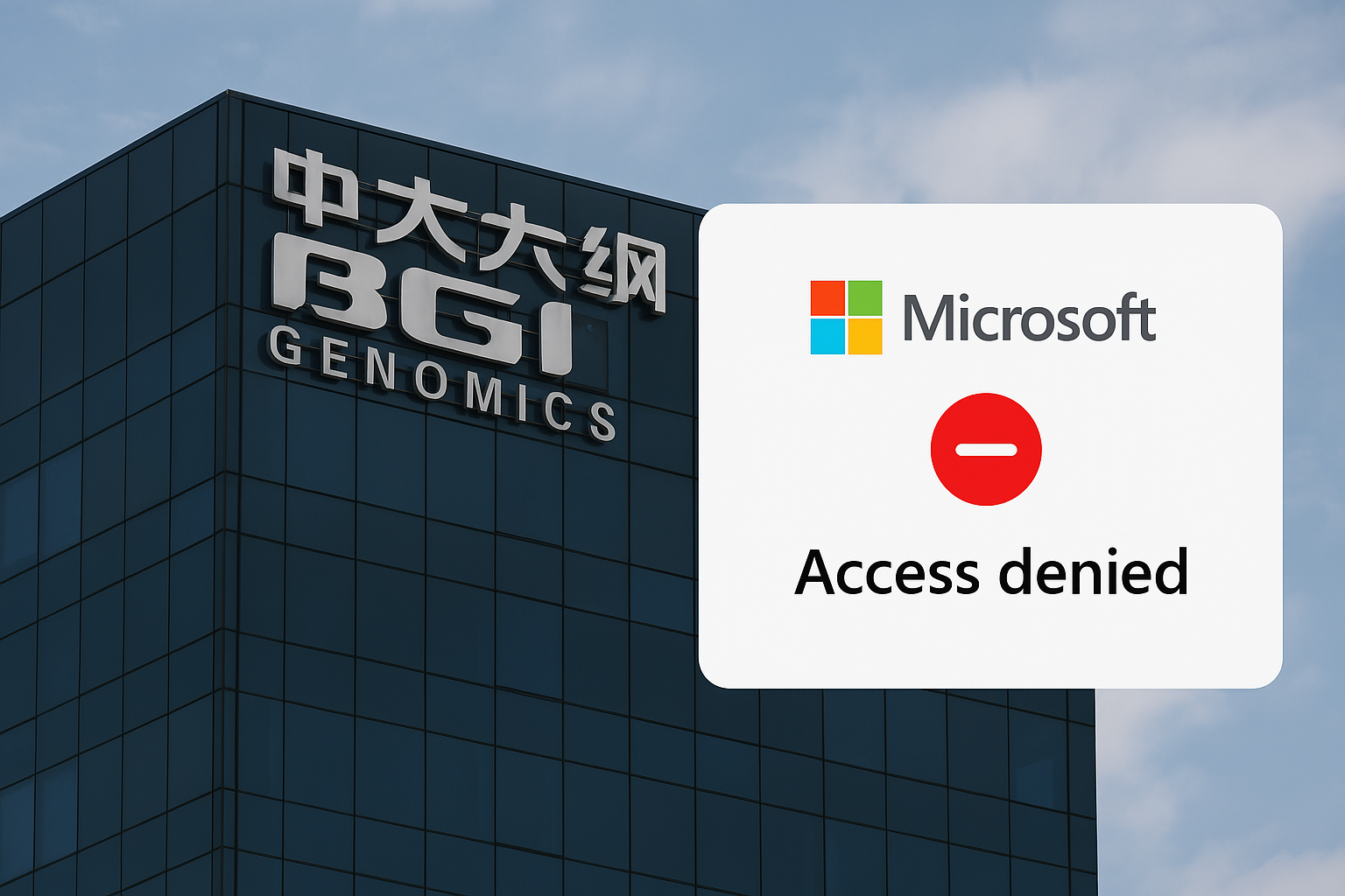 Microsoft blocca BGI Genomics: la guerra tecnologica tra Stati Uniti e Cina si inasprisce