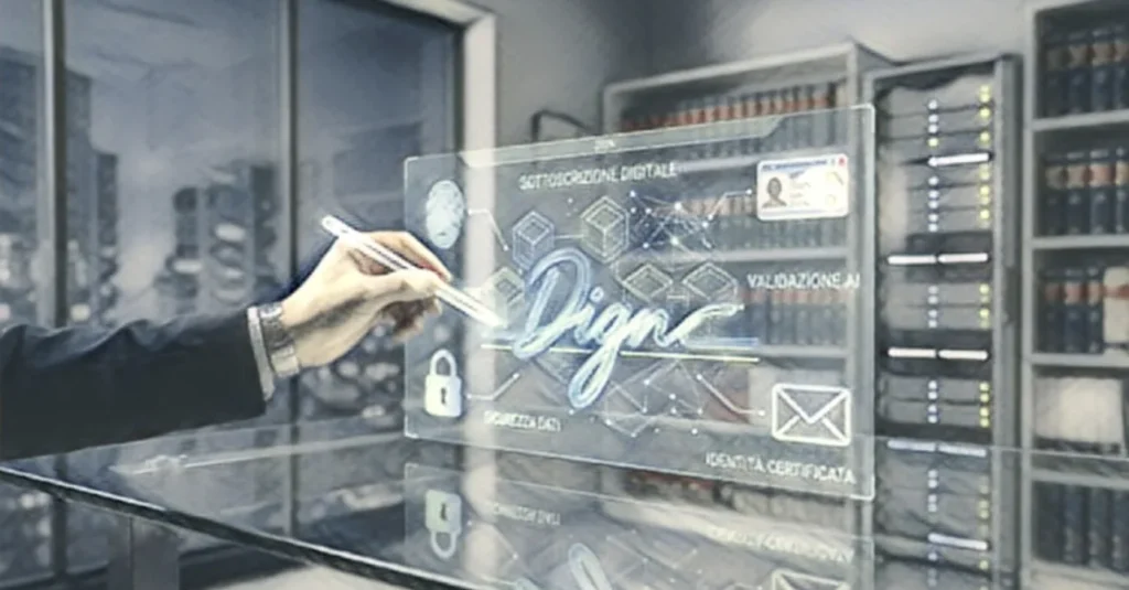 firma digitale documento legale tecnologia blockchain