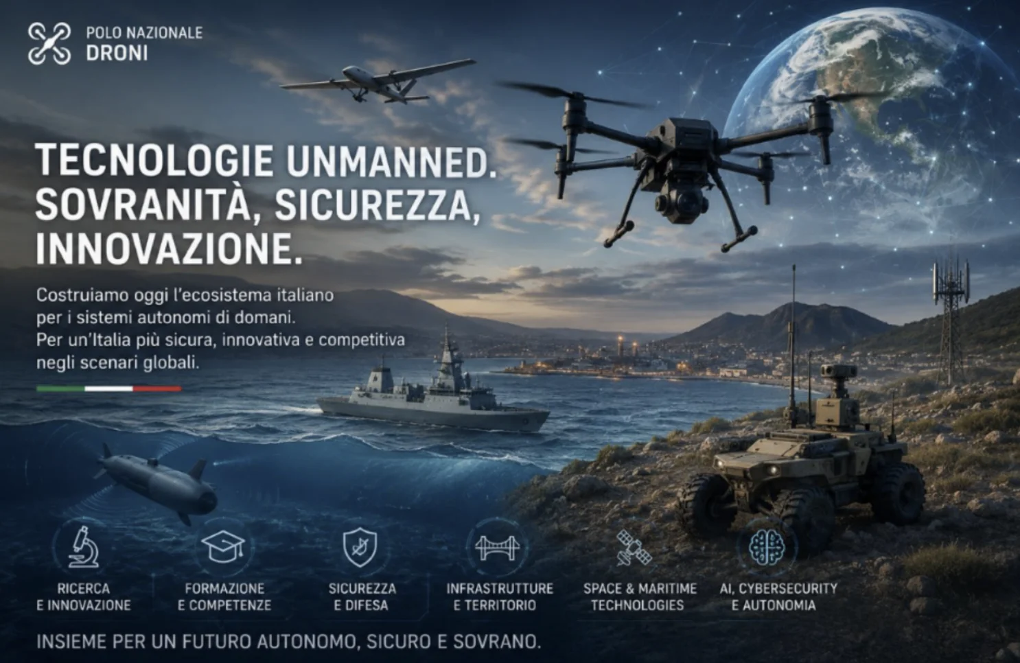Sistemi autonomi e droni per sicurezza, difesa e innovazione tecnologica in Italia